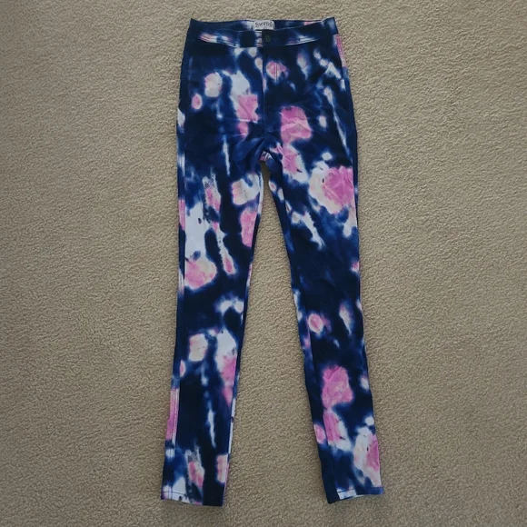 SWANK Jeans Nwot Reaction Tie Dye High Rise Stretchy Skinny